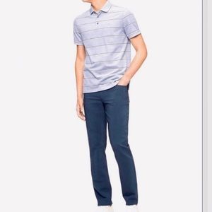 NWT Calvin Klein Slim Straight 5 pocket Rich Navy 601 pant Size 32/30